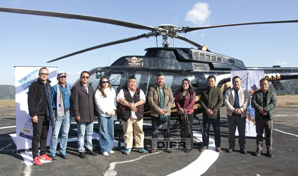 Sightseeing chopper rides launched ahead of Hornbill Festival 2025